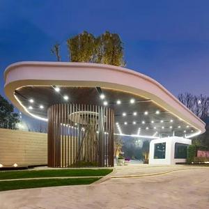 Paviliun halaman teras santai luar ruangan baja tahan karat pavilion kustom halaman taman paviliun Aloi aluminium - Product Image 1