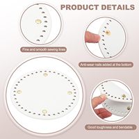 Portable 15 cm PU cuir Insert Shaper Pad coussin Base pour bricolage sac à main à la mode sacs à bandoulière sac à main faisant couture