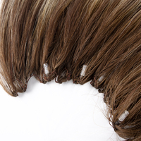 Doppelt gezogene, unbehandelte 100% Echthaar-Extensions aus russischem Virgin-Haar, unsichtbar dünn, H6 Feathers