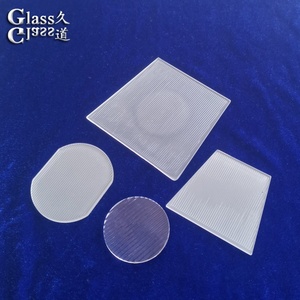 Đúc kết cấu tuyến tính Glass Bìa ống kính cho khuếch tán đèn <span class=keywords><strong>LED</strong></span> - Product Image 1