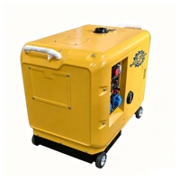 Generadores Diésel Súper Silenciosos de 5kw, 8kw, 10kw, 12kw, 50/60Hz, Refrigerados por Aire, Insonorizados, para el Hogar, Generador Eléctrico