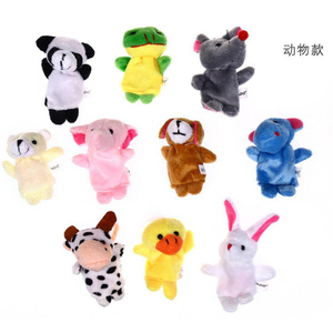 Bộ sưu tập <span class=keywords><strong>2025</strong></span> của handmade Polyester Vải Voi động vật biển sang trọng cảm thấy ngón tay con rối quảng cáo với PP bông Điền - Product Image 2