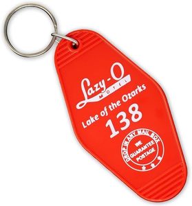Porte-clés promotionnels personnalisables avec logo, en plastique vierge, style rétro vintage, pour chambre de motel ou hôtel - Product Image 1
