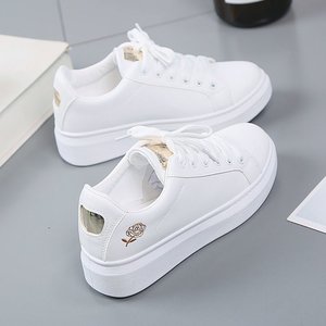 <span class=keywords><strong>Zapatillas</strong></span> <span class=keywords><strong>Blancas</strong></span> para <span class=keywords><strong>Mujer</strong></span> con Plataforma y Suela Gruesa, Zapatos Casuales para Caminar, Modernas, de <span class=keywords><strong>Piel</strong></span> Sintética, con Cordones, de Caña Baja, Deportivas - Product Image 5