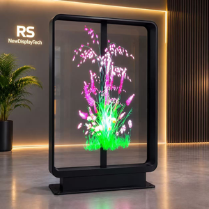 ตู้แสดงผลโฮโลแกรมแบบคู่ขนาด 100 ซม. พร้อมระบบซิงค์จอแสดงผล LED ขนาด 1000x1710 มม. สร้างภาพ 3 มิติ สำหรับโฆษณาในร่มแบบตั้งพื้น - Product Image 4
