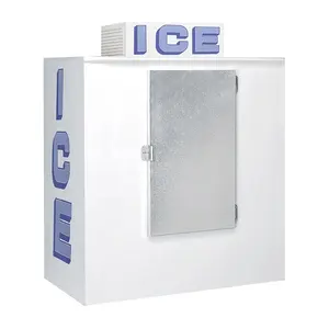 commercial ice cube storage square shape bagged ice storage bin