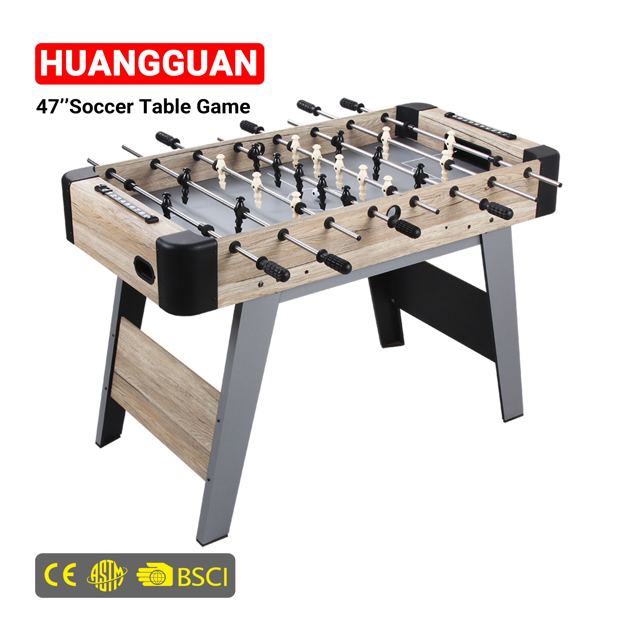 Huangguan, 47 дюймов, Футбольная настольная игра, фабрика, оптовая продажа, настольный футбол для взрослых, футбольный стол для игры в ночь