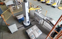 Robot otomatis Palletizer mesin Cobot semen kering Mortar tas Stacker untuk pertambangan makanan industri palet susun