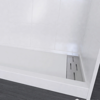 Wiselink marbre de culture, douche entoure, pan de douche ada