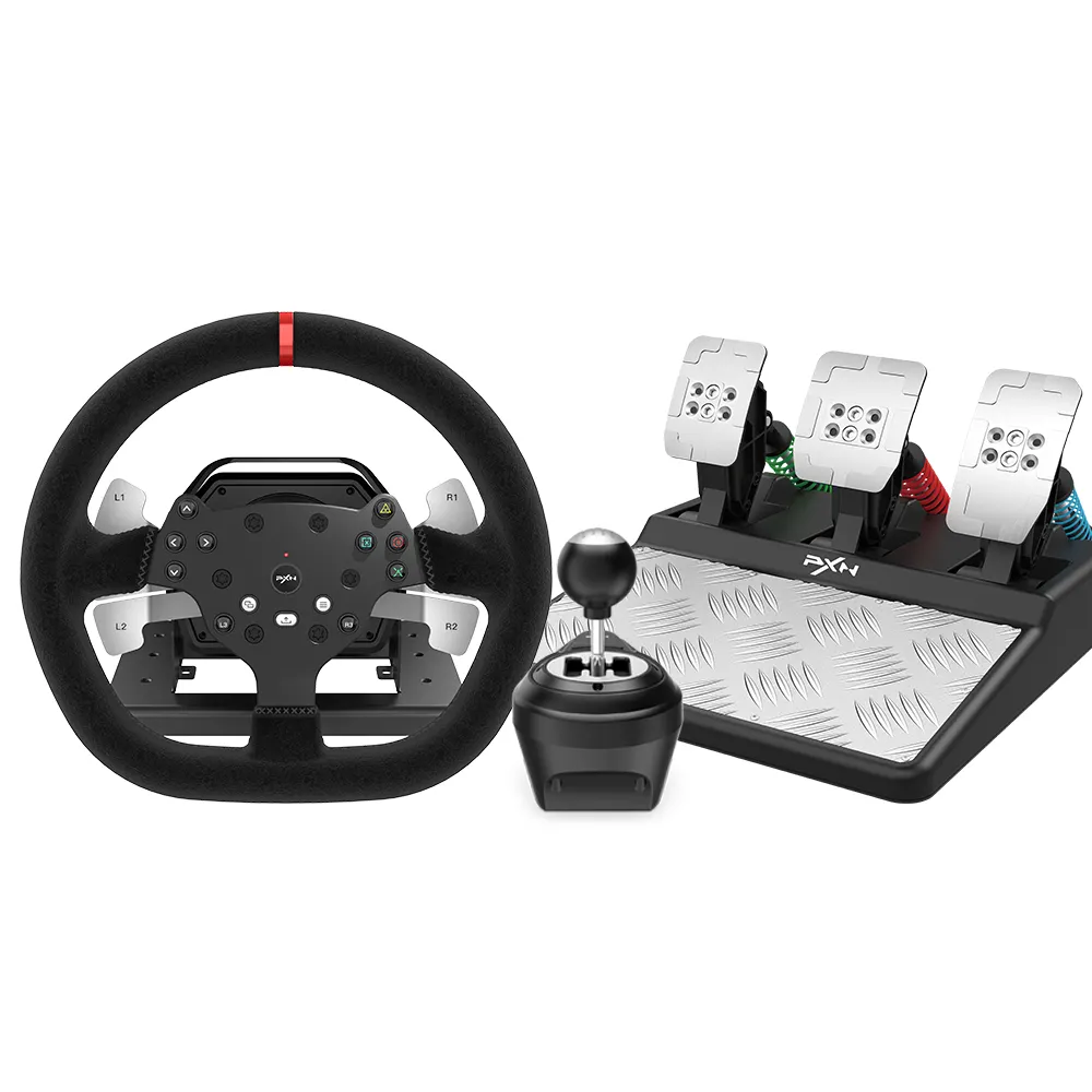 HOT PXN V10 pengganti untuk Logitech G29 Gaming Steering Force umpan balik Simulator roda mengemudi untuk PS5 gran turismo 7