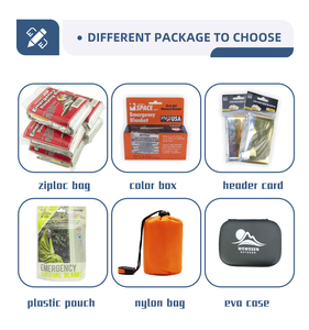 Hỗ trợ đầu tiên cứu hộ nhôm lá cơ thể Nhiệt không thấm nước khẩn cấp sốc nhiệt chăn ngoài trời tồn tại - Product Image 5