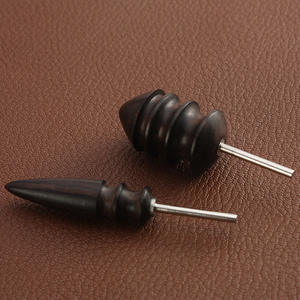 Outil de brûlage du cuir OEM à pointe fine, en <span class=keywords><strong>bois</strong></span> de santal tropical massif, <span class=keywords><strong>pour</strong></span> le lissage du cuir, compatible perceuse - Product Image 5