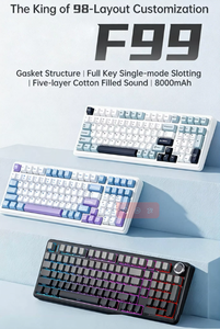 Nuevo Teclado Mecánico para Juegos Aula F99 Pro Dark Kingdom, con Cable, Retroiluminación RGB, USB, Programable, 99 Teclas, para PC y Portátil, 2.4Ghz - Product Image 4