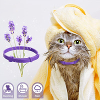 Collier apaisant pour animaux de compagnie, imperméable, anti-stress et anti-anxiété, collier aux phéromones pour chats et chiens, pour réduire les comportements indésirables