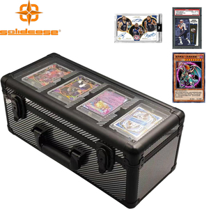 Tùy Chỉnh Sợi Carbon Cứng Phân Loại Thẻ Mang Hộp Thể Thao Cấp Cho Psa Thẻ Hiển Thị Cửa Sổ Trường Hợp Công Cụ Với Hỗ Trợ OEM - Product Image 2