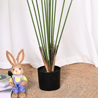 Plante artificielle vertes en plastique sur pied, plante en pot, plante à feuilles de carapace de tortue, bonsaï, fleurs décoratives, longue durée