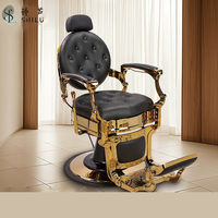 Chaise de salon de coiffure ShiLu ergonomique, durable, hydraulique, en cuir PU, inclinable, réglable en hauteur, rotation à 360 degrés