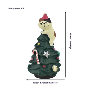 Relincrafts thân thiện với môi trong nhà cảnh trang trí sáng tạo Cây giáng sinh thu nhỏ đồ trang trí nhựa cho mèo ownersfigurines - Product Image 6