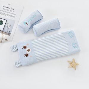 Newborn Baby Cartoon Rollover <b>Pillow</b> Bear-Shaped Kids' Bedding for Comfort and Safety - Product Image 4