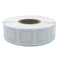 Etiqueta NFC Blanca Imprimible de 13.56MHz RFID NFC para Gestión de Pagos, Etiqueta Adhesiva RFID Impermeable, Inlay Húmedo