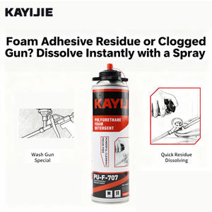 Nettoyant pour enlever la colle sans trace, garantie de crédit, utilisé pour éliminer les résidus de <span class=keywords><strong>mousse</strong></span>, 1 flacon - Product Image 5