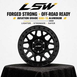 ล้อฟอร์จ LSR8003 5x127 5x139.7 ขนาด 17 18 20 นิ้ว มีสินค้าในสต็อก พร้อมจัดส่ง แบบ Beadlock สีดำเงา สำหรับรถ Jeep Gladiator - Product Image 4