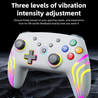 Controlador de Juego Inalámbrico BT con Sensor de Movimiento de Seis Ejes y Luces RGB para Switch/Android/IOS/PC, Venta al Por Mayor
