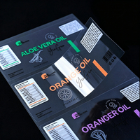 Autocollants en papier adhésif personnalisés, résistants à l'huile, imperméables, forte adhérence, étiquettes imprimées en offset CMYK, cosmétiques, soins de la peau, essentiels