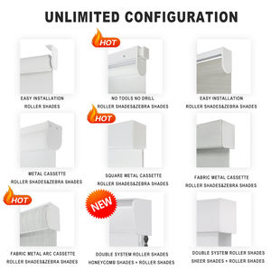 Fenêtre rouleau zèbre aveugle printemps zèbre rouleau ombre maison bureau décor rideaux stores - Product Image 5