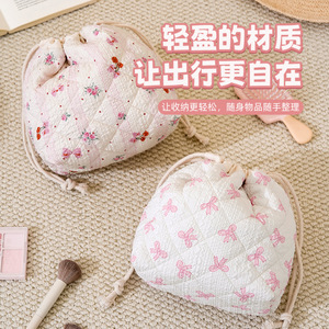 Speed And Constancy Cosmetic <b>Bag</b> <b>Drawstring</b> Large Capacity Makeup Storage Portable Travel Case - Product Image 2