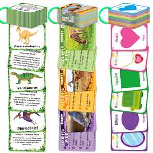 Tarjetas de Animales Realistas para el Aprendizaje de los Niños, 49 Piezas, Tarjetas de Dinosaurios, Animales de Granja, Animales Salvajes, Insectos, Aves, Tarjetas de Memoria Flash - Product Image 2