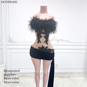 MF Venta de Vestidos Casuales de Quinceañera para Mujer 2024, Vestido de Fiesta con Top Tubo, Vestido Mini con Pedrería Natural, Sexy y Ajustado - Product Image 1