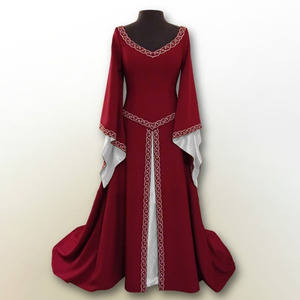 strapless open back dress Black with Red Yoke Embroidered Kurta with Black Pants 4XL / Only Kurta / Black