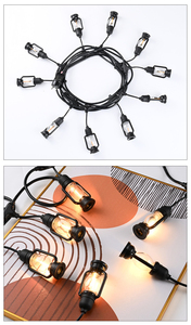 Série rétro professionnelle <span class=keywords><strong>guirlande</strong></span> suspendue feston café Patio mariage résistant aux intempéries kérosène flamme chaîne jardin lumière - Product Image 5