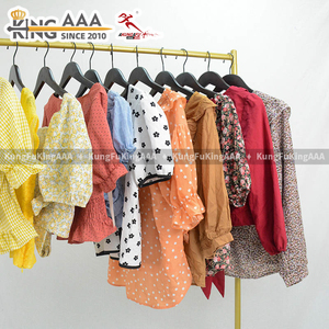 KungFu KingAAA Venta al por Mayor de Ropa Usada Original, Blusas de Algodón, Tops Mixtos para Mujer, Camisetas de Verano, Ropa de Segunda Mano, Lote de Verano - Product Image 3