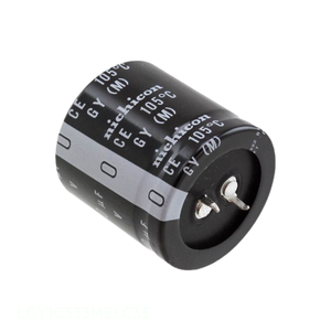 Condensateur à traversée de trou 33000 uF LGY1C333MELC35 CAP ALUM 33000UF 20% 16V SNAP TH - Distributeur agréé - Product Image 1