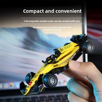 Nuevo Coche de Carreras de Fórmula Eléctrico en Miniatura de Aleación 1:64, Listo para Usar, con Luces, Control de Velocidad, Alcance Remoto de 15 Metros para Interiores y Exteriores