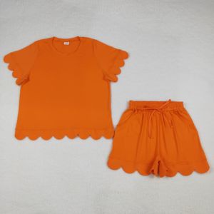 Set di Shorts Lunghi Classici da <span class=keywords><strong>Donna</strong></span> in Marrone e <span class=keywords><strong>Verde</strong></span> con Bordo Ondulato, Stile Vintage, GSSO3234, <span class=keywords><strong>Abbigliamento</strong></span> Boutique RTS - Nessuna tariffa doganale, Contattaci - Product Image 4