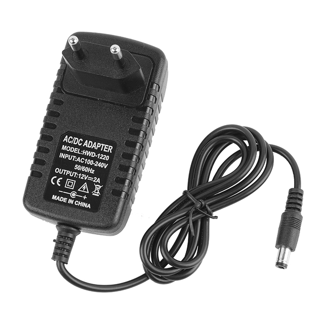 24 Watt Power Adapter 12V 2A Wall Mount Ac Dc Switching Power Adaptor EU Volt Dc Adapter 12v 2a Power Adapter