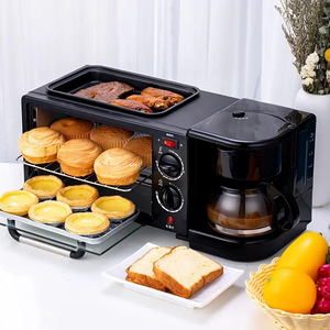 ISolfan Machine à petit-déjeuner intelligente portable multifonctionnelle micro-ondes grand ensemble de petit-déjeuner trois en un <span class=keywords><strong>grille</strong></span>-<span class=keywords><strong>pain</strong></span> <span class=keywords><strong>bouilloire</strong></span> cafetière - Product Image 2