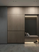 Armoire de chambre à coucher moderne de luxe en bois, grande capacité de rangement, portes en contreplaqué écologiques, meubles de maison personnalisables pour chambre à coucher
