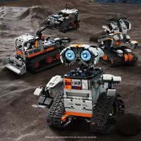 Robot de Control Remoto Programable 5 en 1, Robot Eléctrico para Ensamblaje y Construcción de Bloques