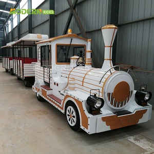 รถไฟท่องเที่ยว สวนสนุกสำหรับเด็ก ผลิตภัณฑ์ใหม่และน่าสนใจ รถไฟไร้รางสำหรับขาย - Product Image 4