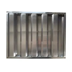 Dapur Komersial Range Hood Filter Stainless Steel Grease Penyekat Filter untuk Dijual