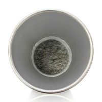 Tasse à thé en papier à double paroi de 10 oz avec thé vert en vrac et filtre intégré, logo personnalisé OEM pour le bureau et les voyages