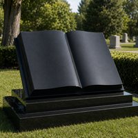 Livraison Gratuite - Pierre Tombale Sculptée au Design Simple, Style Moderne et Traditionnel, pour Cimetière Extérieur et Memorial