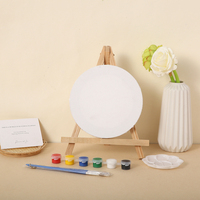 Toile tendue pour la peinture 30x30cm, toile vierge avec cadre, forme géométrique, cadre de toile pour peinture acrylique et à l'huile