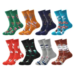 Newest Fashionable Chinese Trend Style Pattern Casual Men Women Sports Socks