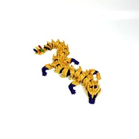 Figurine de dragon articulée en PLA imprimée en 3D, style super-héros, jouet à articulations flexibles, cadeau de collection écologique