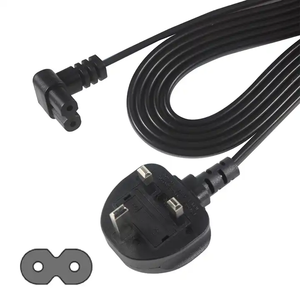 C7 Pvc Reino Unido Inglaterra 2C Cable de extensión Reino Unido 6FT Interior Exterior Cable de alimentación de 3 pines para controlador de dispositivo Monitor - Product Image 1